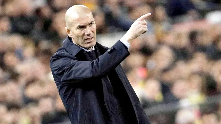 Técnico del Real Madrid, Zinedine Zidane. EFE