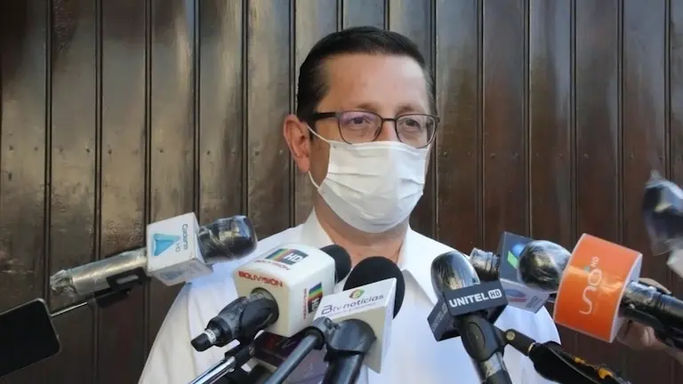 &Oacute;scar Ortiz, ministro de Desarrollo productivo. ABI