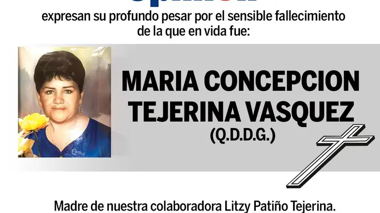 Necrol&oacute;gico Mar&iacute;a Concepci&oacute;n