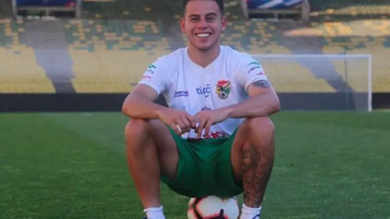 El delantero boliviano Henry Vaca, durante su paso por el Preol&iacute;mpico Sub 23. Henry Vaca