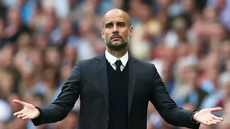 El t&eacute;cnico de Manchester City, Pep Guardiola.  ARCHIVO