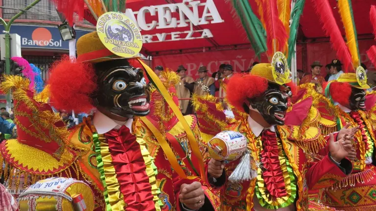 Una imagen referencial de la fiesta de Gran Poder en La Paz en 2018. EFE