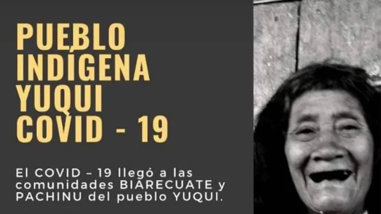 Uno de los afiches de la campaña en favor del pueblo Yuqui.