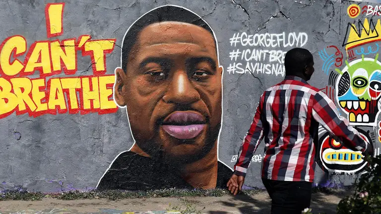 Mural dedicado a George Floyd. EFE