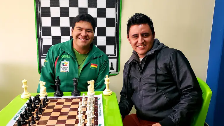 El Maestro Fide (MF) Alan Borda (i), en una entrevista pasada.
Cr&eacute;dito: Gentileza Alan Borda