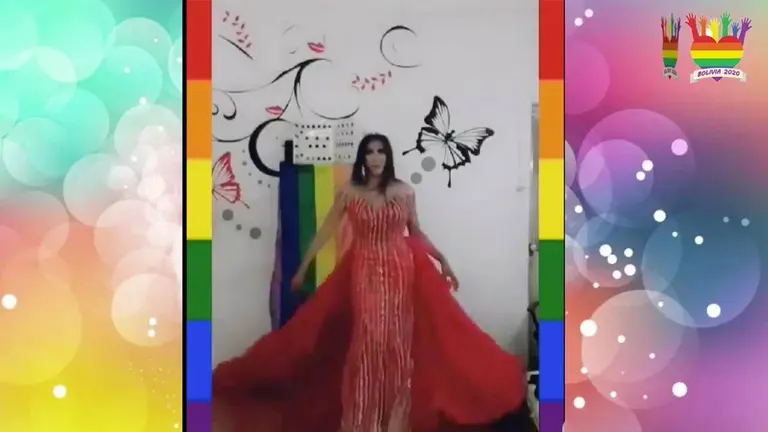 Captura de video de la marcha virtual.