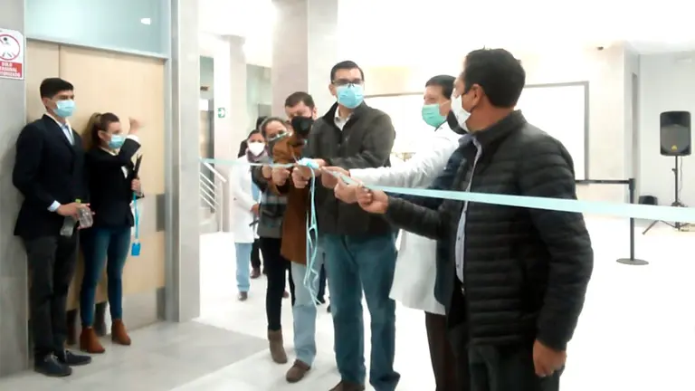 El alcalde Jos&eacute; Mar&iacute;a Leyes en la inauguraci&oacute;n del Hospital del Norte, esta semana. ARCHIVO
