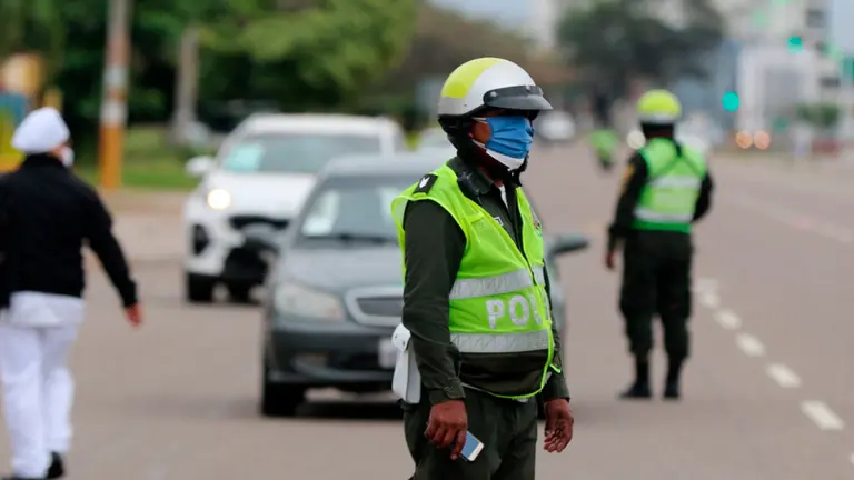 El control policial en el departamento de Santa Cruz. APG
