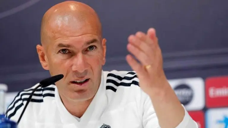 Zinadine Zidane, en una conferencia de prensa. EFE