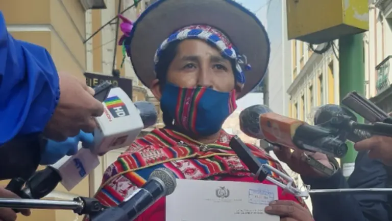 La exdiputada Lidia Patty (MAS). Ox&iacute;geno