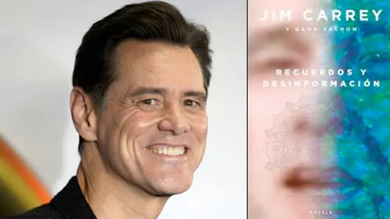 Jim Carrey y su novela autobiográfica "Recuerdos y desinformación". EFE