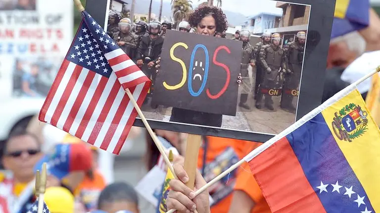 Venezolanos exiliados en Estados Unidos. EFE