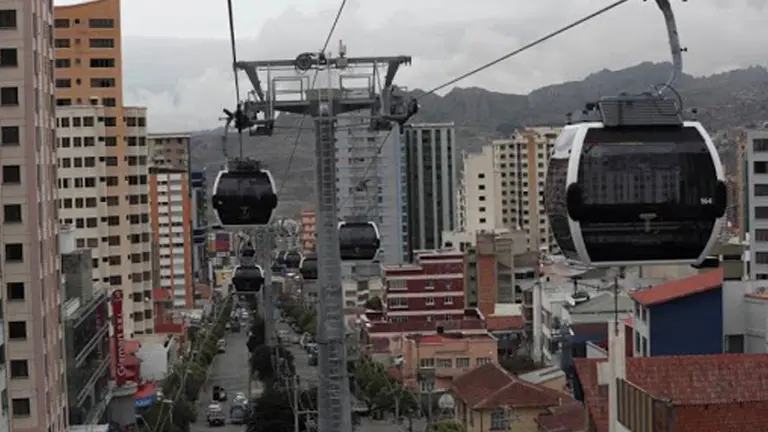 Una imagen de La Paz, Bolivia.