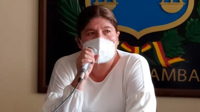 Esther Soria, gobernadora de Cochabamba.