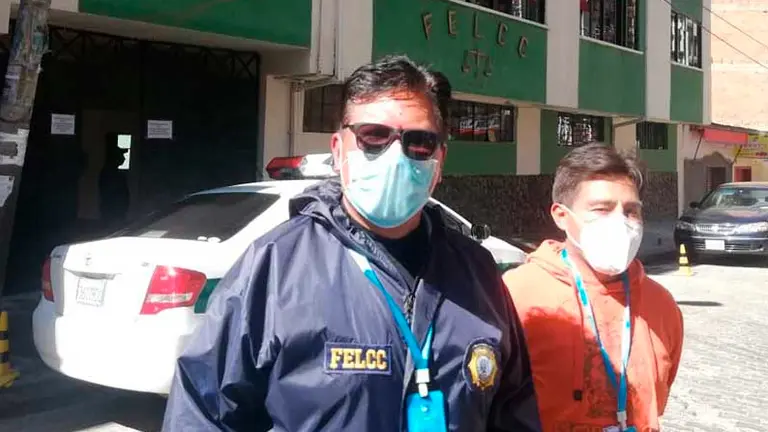 El director de la FELCC de El Alto, Walter Sosa. ERBOL