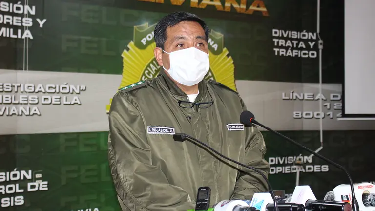 El director de la FELCC, coronel Iv&aacute;n Rojas. OPINI&Oacute;N