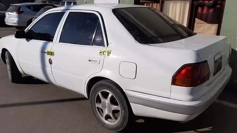 La movilidad en la que operaban los delincuentes. FOTO- Frecuencia Policial Cochabamba 