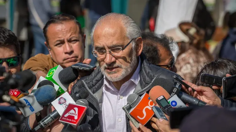 El candidato a la presidencia por CC, Carlos Mesa.