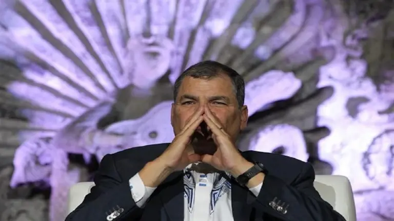 El expresidente de Ecuador, Rafael Correa. FOTO: EFE