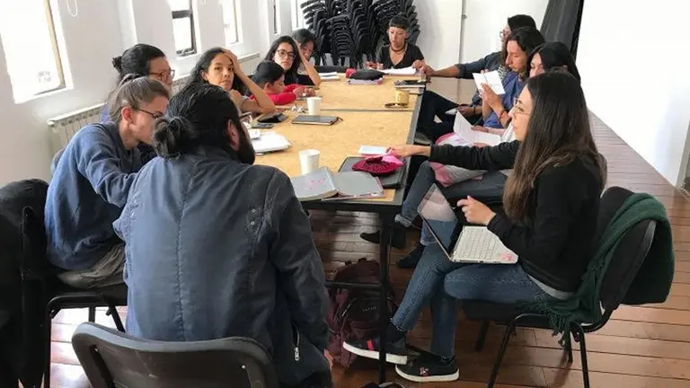El grupo de trabajo de Mujeres/cine.&nbsp;&nbsp;&nbsp;&nbsp;&nbsp;&nbsp; FUENTE: MUJERES/CINE