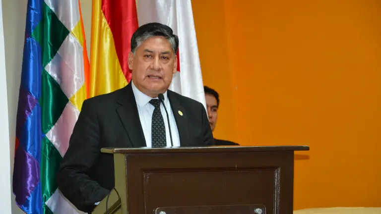 El fiscal General del Estado, Juan Lanchipa Ponce.