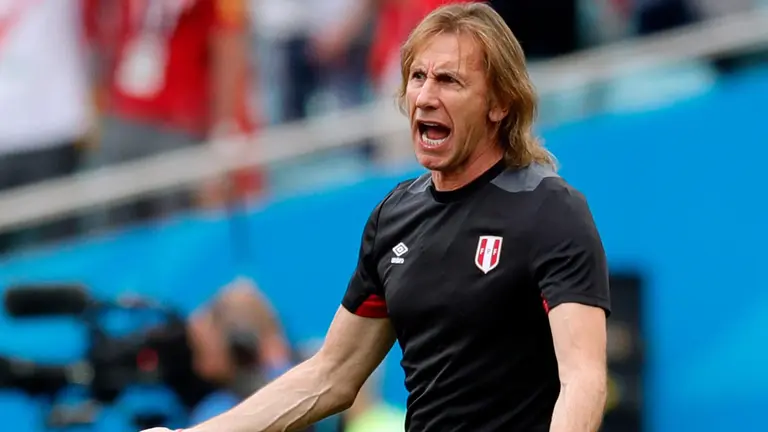 El seleccionador de Perú, el argentino Ricardo Gareca.  EFE