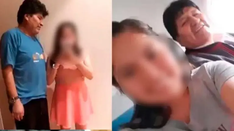 Im&aacute;genes que circularon por redes sociales del exmandatario con Noem&igrave;.  Urgentebo