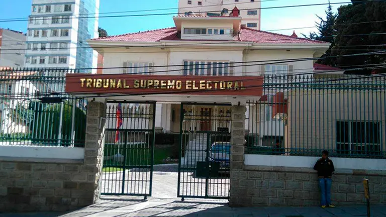 Oficinas del TSE en La Paz./ ARCHIVO
