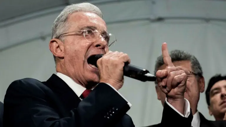 El expresidente colombiano Álvaro Uribe. FOTO EFE