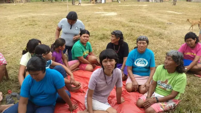 Comunidad del pueblo ind&iacute;gena Araona, en el departamento de La Paz.