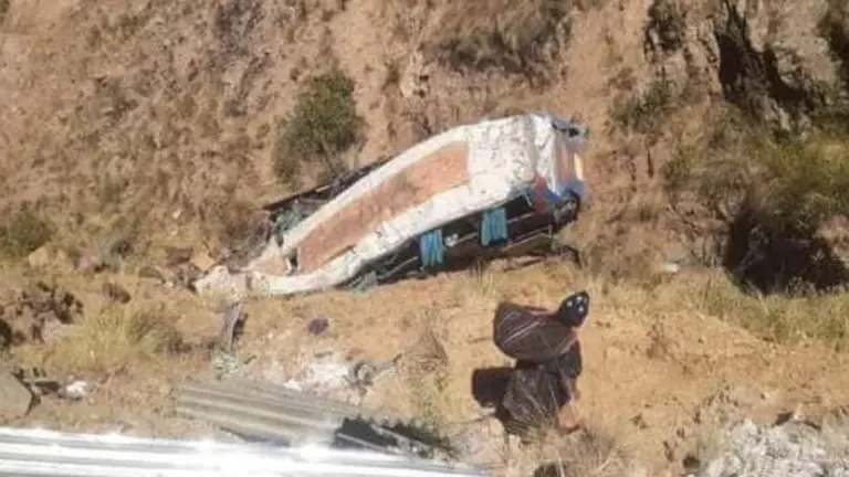 19 muertos y 17 heridos tras el embarrancamiento de un bus en Potos&iacute;. RRSS