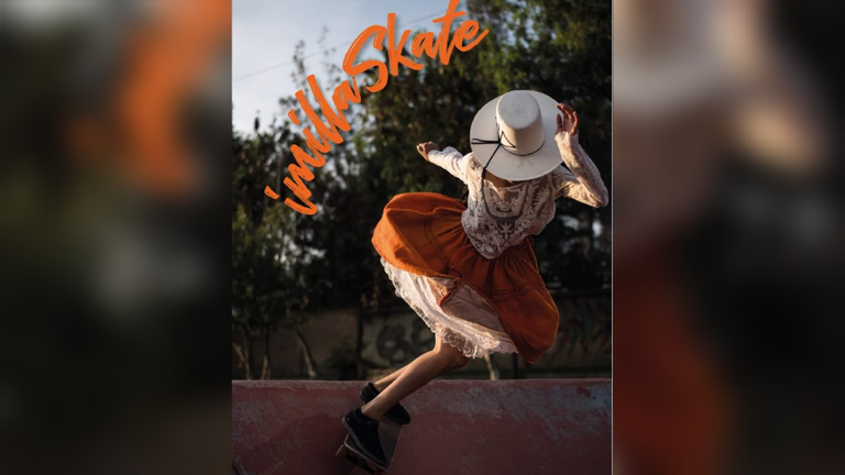 Una Imilla Skate en sesion de fotos. Archivo Imilla Skate, fotograf&iacute;a por Gustavo Rojas.