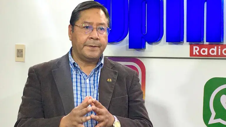 El candidato presidencial por el Movimiento Al Socialismo (MAS), Luis Arce. OPINIÓN
