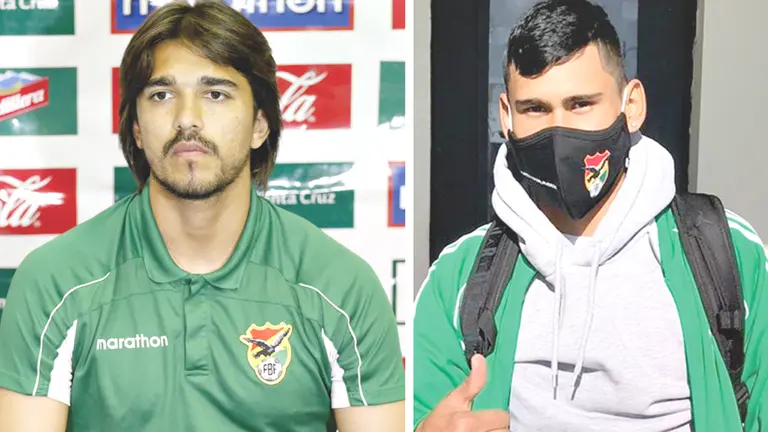 Los jugadores Marcelo Martins (i) y Jaume Cuéllar se incorporaron ayer a la Verde. ARCHIVO Y FBF