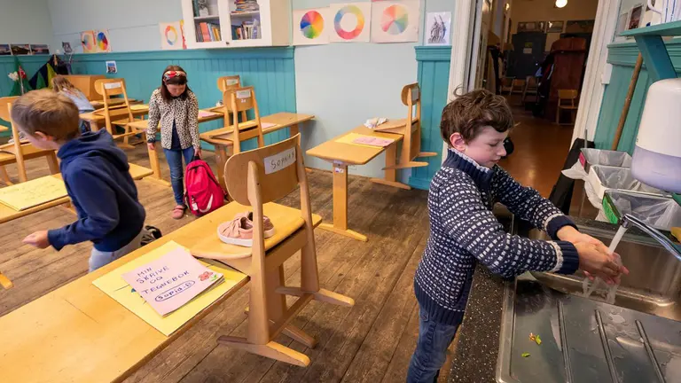 Aulas de escuelas en Finlandia. EFE
