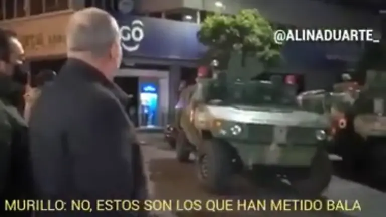 El exministro de Gobierno, Arturo Murillo, y el exviceministro de Seguridad Ciudadana, Wilson Santamar&iacute;a. Captura de pantalla