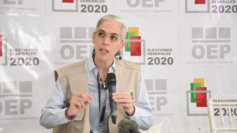 La representante de la misi&oacute;n, Pamela San Mart&iacute;n.