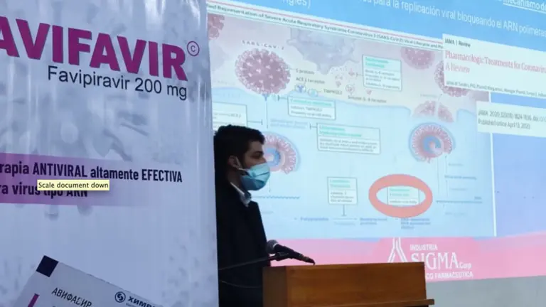 Presentan el f&aacute;rmaco en el Hospital Viedma de Cochabamba. No&eacute; Portugal