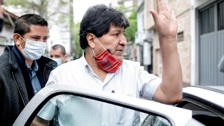  El expresidente Evo Morales, en Argentina. EFE