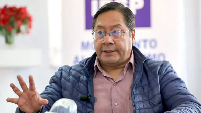  El presidente electo, Luis Arce, en entrevista. EFE