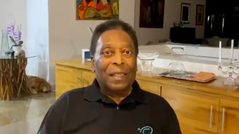El astro brasile&ntilde;o Edson Arantes do Nascimento, Pel&eacute;. Fotograf&iacute;a: captura Twitter