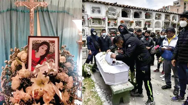 Velorio y entierro de Melvi Alejandra, víctima de violación y feminicidio.     VÍctimas de Feminicidio e Infanticidio Bolivia