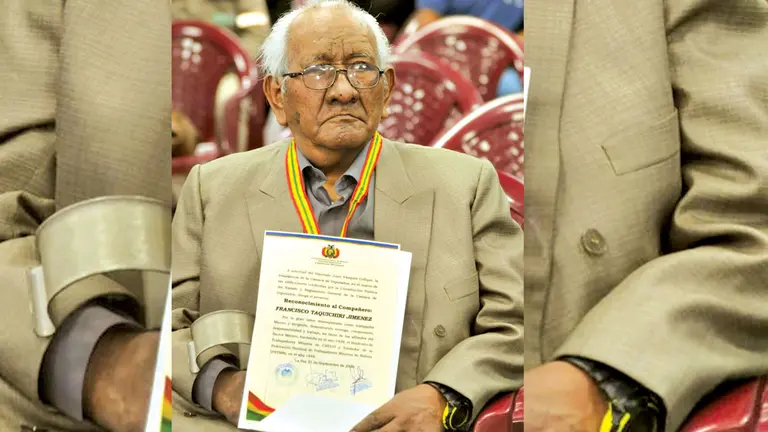 Francisco Taquichiri durante su reconocimiento.    NOÉ PORTUGAL 