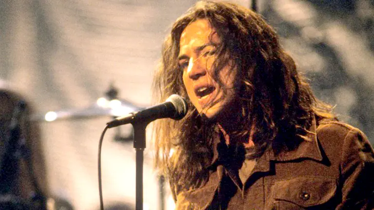 Pearl Jam en su Unplugged de 1992. MTV