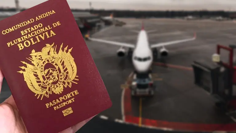 Pasaporte boliviano. ARCHIVO.
