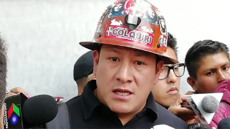 El dirigente minero, Orlando Gutiérrez.