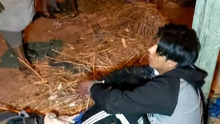 La imagen del supuesto antisocial capturado en Uspha Uspha. Cortesía