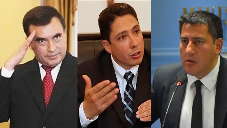Juan Ram&oacute;n Quintana, H&eacute;ctor Arce y Javier Zavaleta.