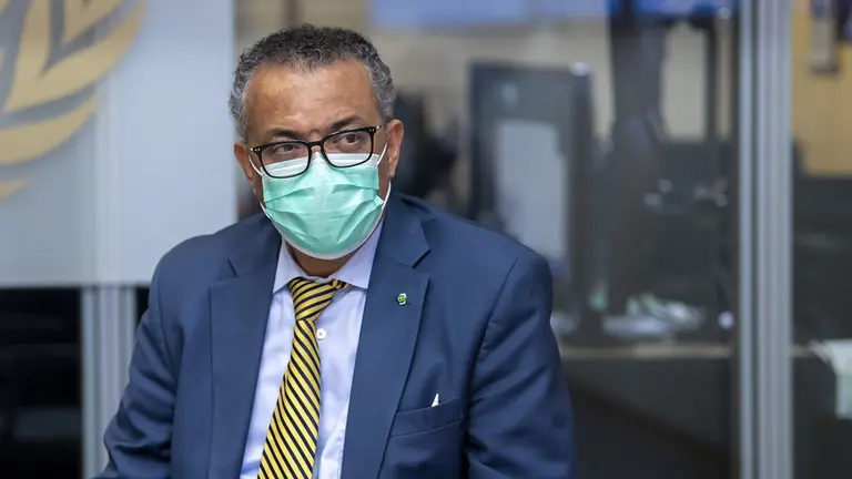 El director general de la Organizaci&oacute;n Mundial de la Salud (OMS), Tedros Adhanom Ghebreyesus. EFE
