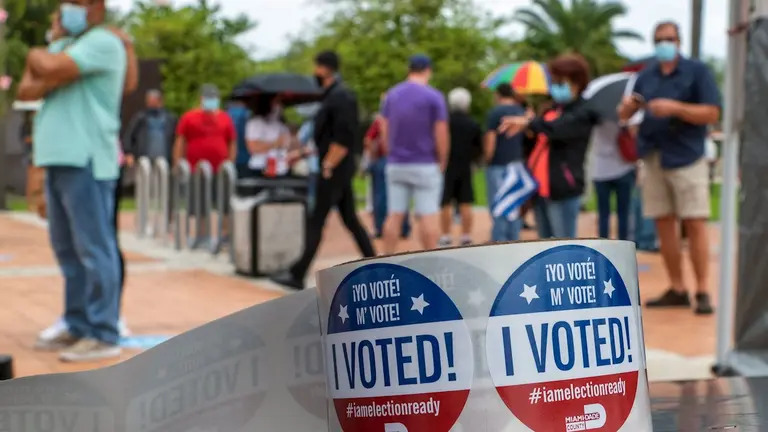 Imagen referencial de la jornada de votaci&oacute;n en Estados Unidos. EFE